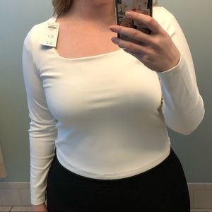 A&f long sleeve sleeveless tops/ square neck